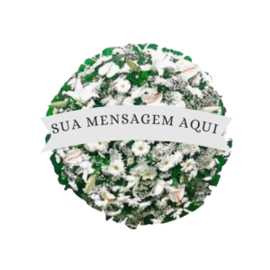 Coroa de flores para homenagem